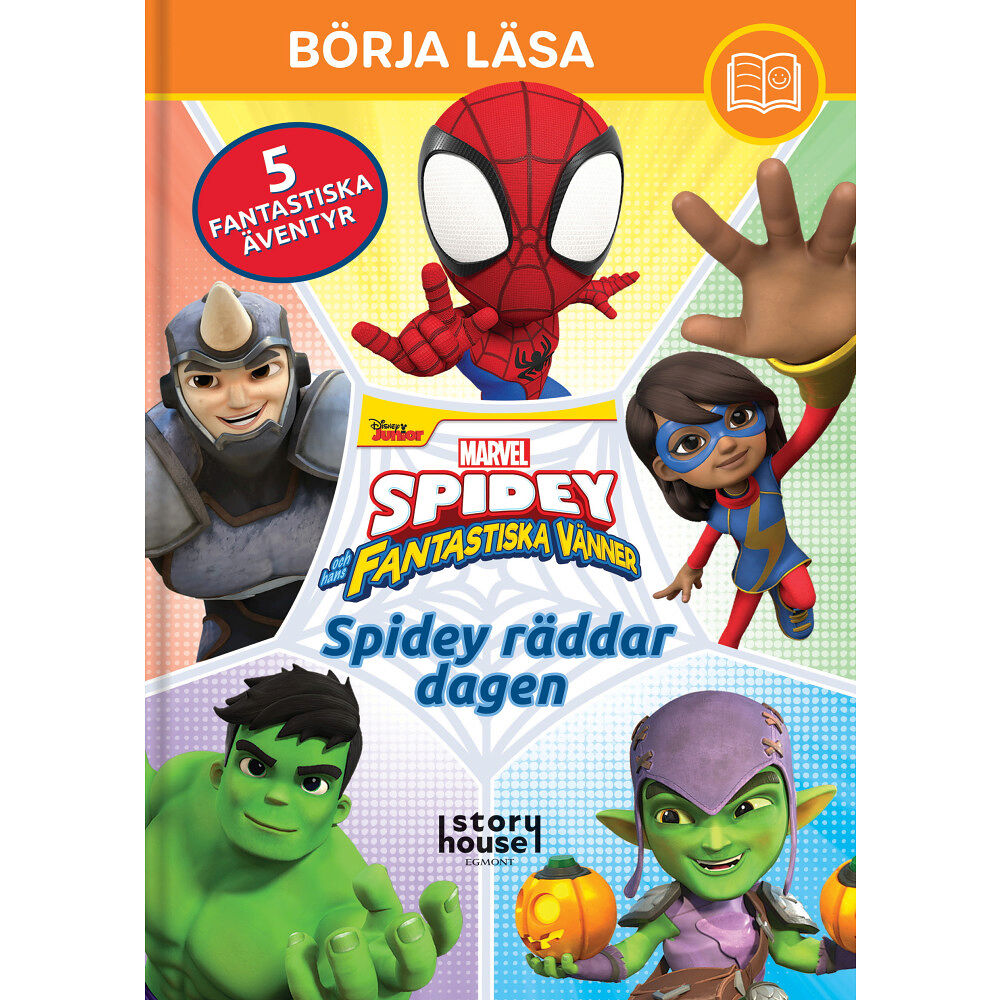 Egmont Story House Börja läsa Sagosamling Spidey räddar dagen (bok, kartonnage)