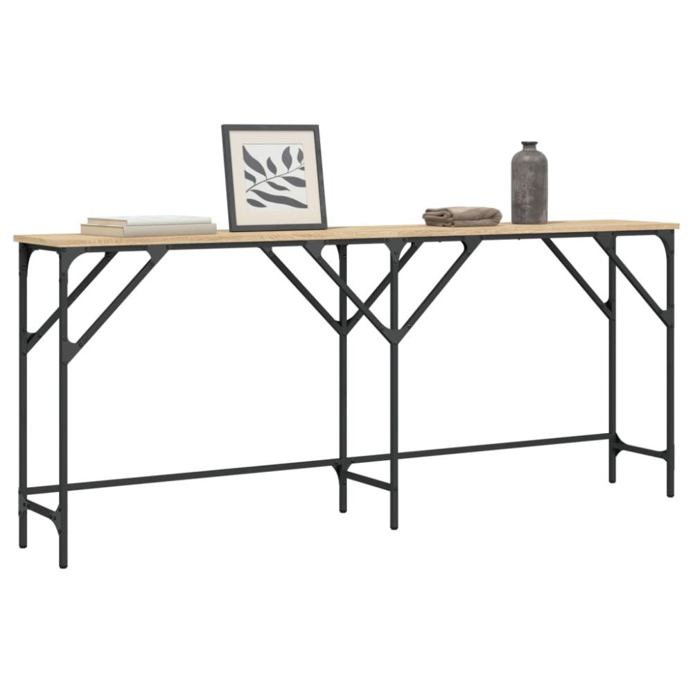 vidaXL Avlastningsbord sonoma ek 180x29x75 cm konstruerat trä