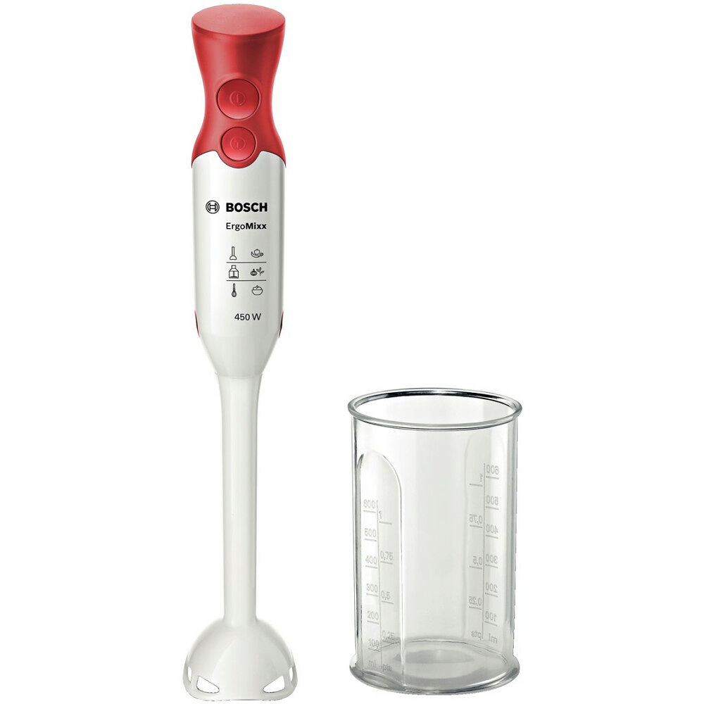 Bosch Group Bosch ErgoMixx MSM64010 - handmixer - vit/röd