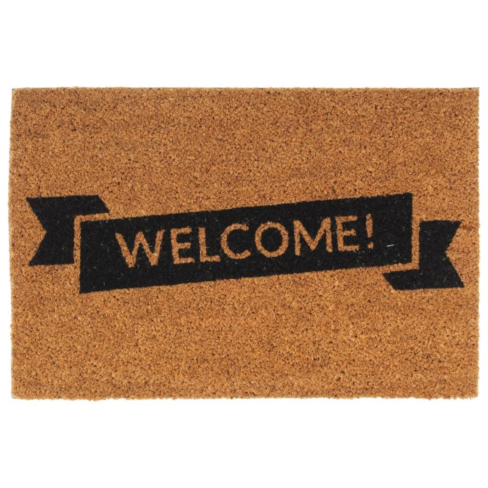 vidaXL Dörrmatta naturlig 40x60 cm tuftad kokos