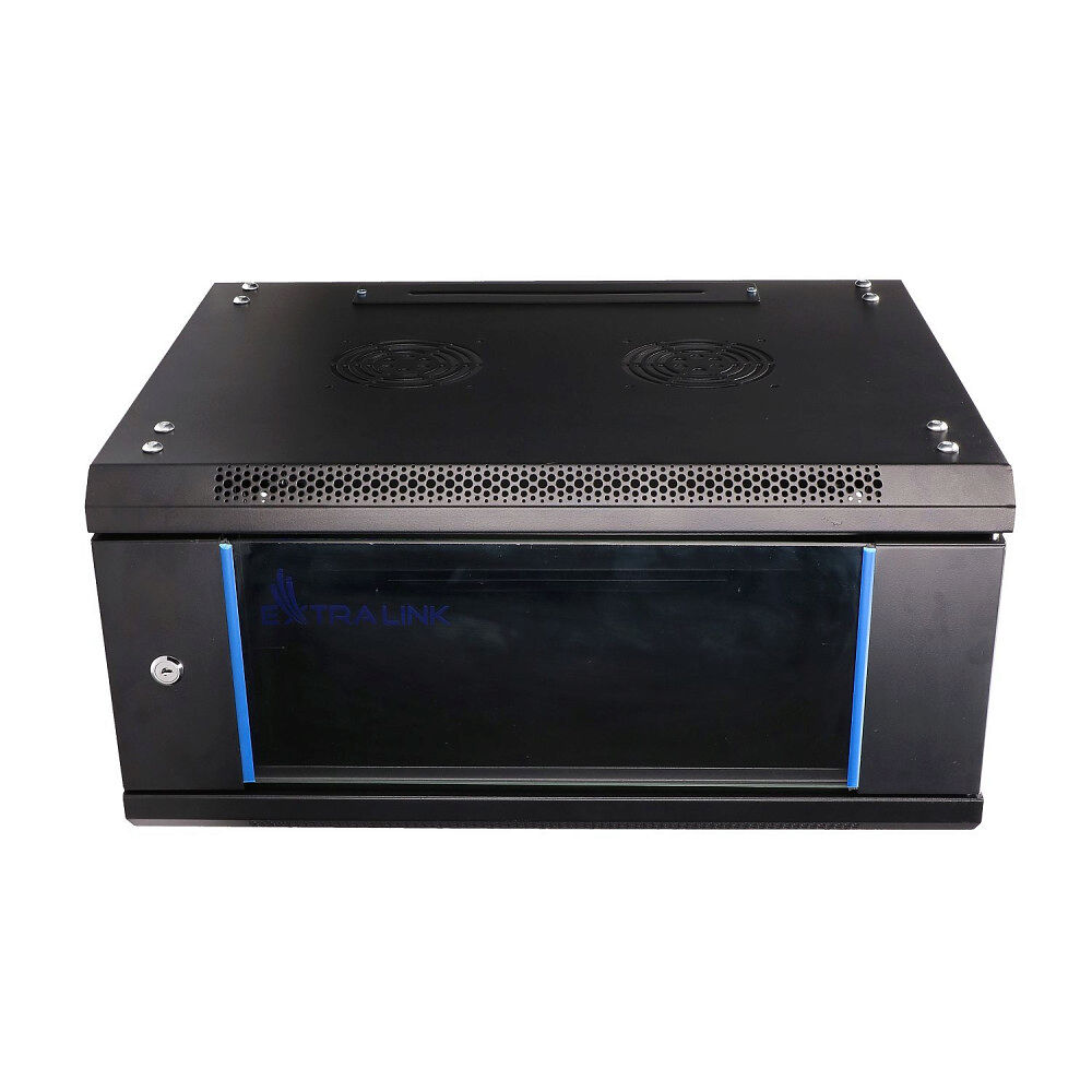 EXTRALINK Extralink 4U 600X450 WALL-MOUNTED RACKMOUNT CABINET BLACK Väggmonterad rack Svart