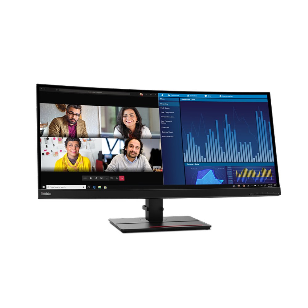 Lenovo Lenovo ThinkVision P34w-20 LED display 86,7 cm (34.1") 3440 x 1440 pixlar Wide Quad HD Svart