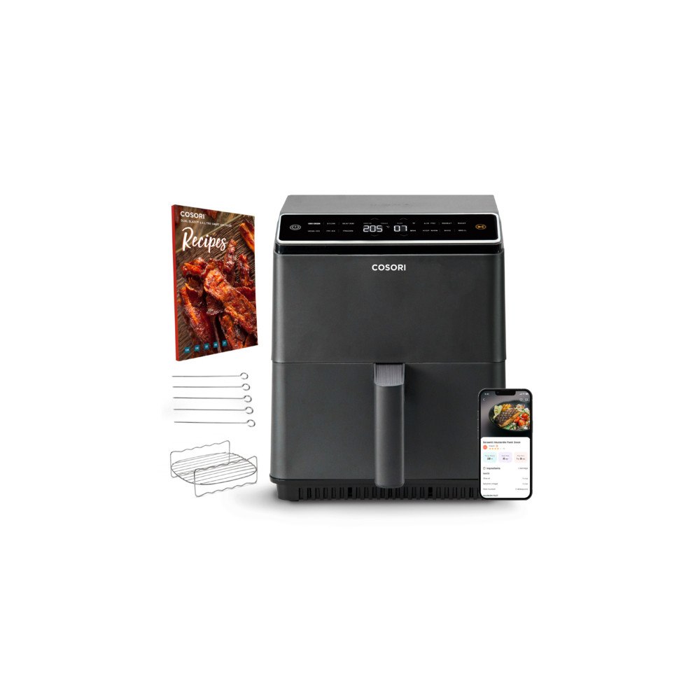 Cosori Cosori Dual Blaze Single 6,4 l Fristående 1750 W Varmluftsfritös Svart