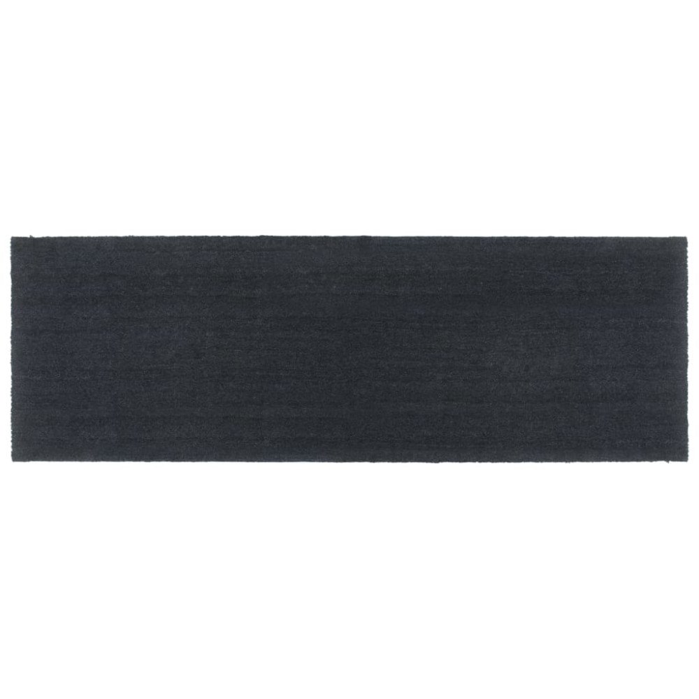 vidaXL Dörrmatta mörkgrå 100x300 cm tuftad kokos