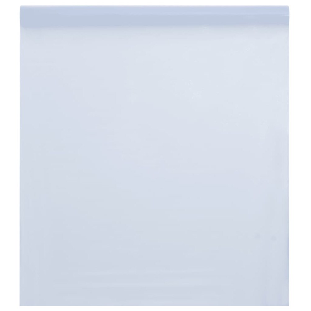 vidaXL Fönsterfilm statisk frostad transparent vit 45x2000 cm PVC