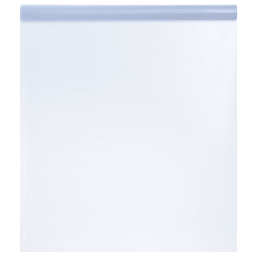 vidaXL Fönsterfilm statisk frostad grå 60x500 cm PVC