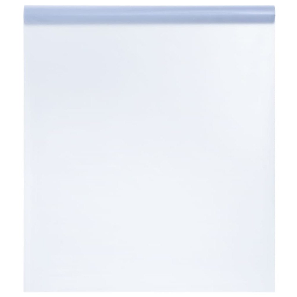 vidaXL Fönsterfilm statisk frostad grå 45x1000 cm PVC