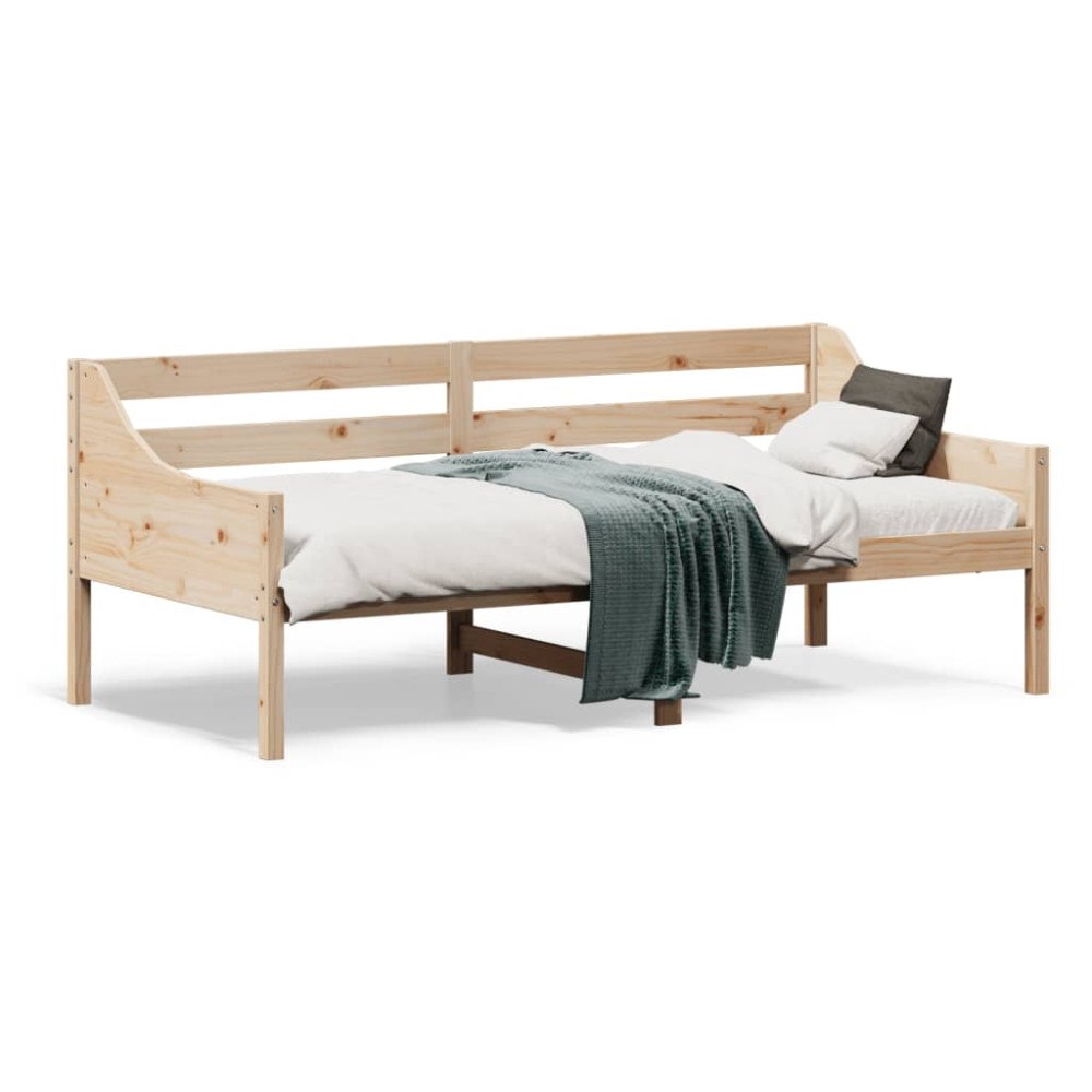 vidaXL Dagbädd utan madrass 90x190 cm massiv furu