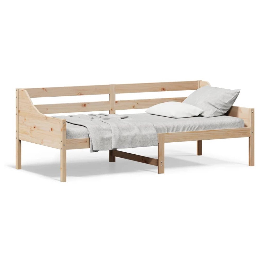 vidaXL Dagbädd utan madrass 90x200 cm massiv furu