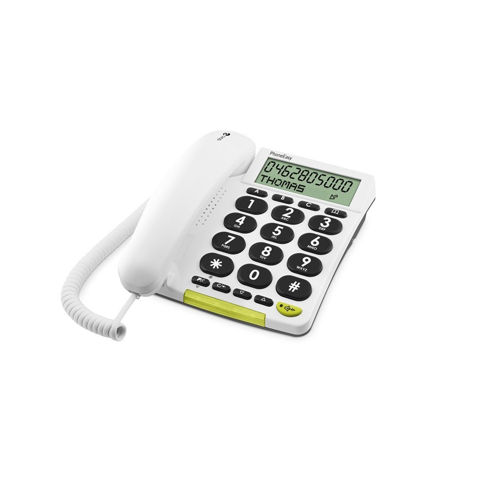 Doro Doro 312cs Analog telefon Namn och uppringnings-ID Vit