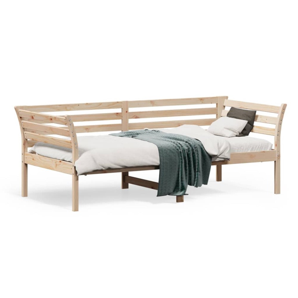 vidaXL Dagbädd utan madrass 90x190 cm massiv furu