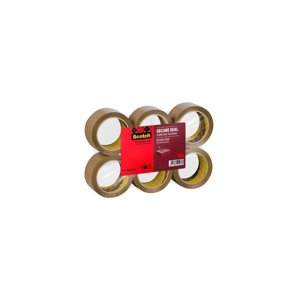 Scotch Packtejp SCOTCH Secu 50mmx66m brun 6/fp
