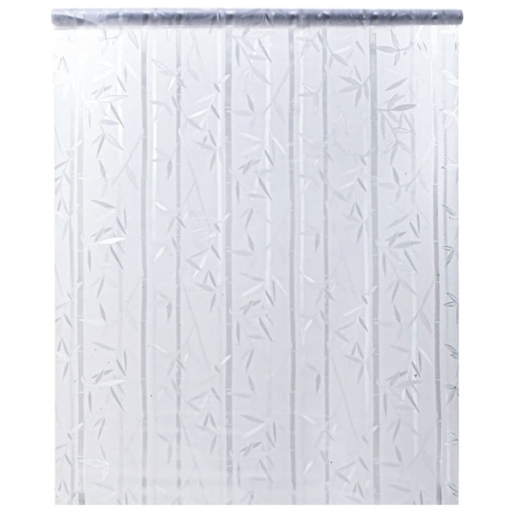 vidaXL Fönsterfilm frostad bambu 45x500 cm PVC