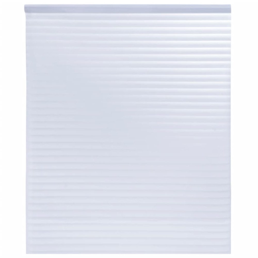 vidaXL Fönsterfilm frostad randigt mönster 60x500 cm PVC