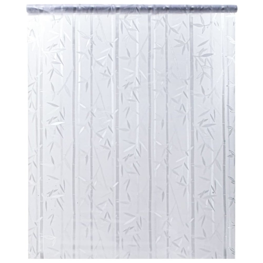 vidaXL Fönsterfilm frostad bambu 60x500 cm PVC