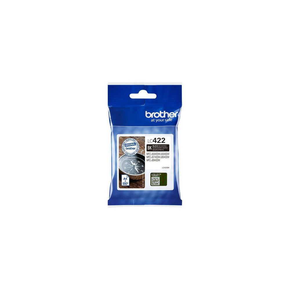 Brother Bläckpatron BROTHER LC422BK Svart