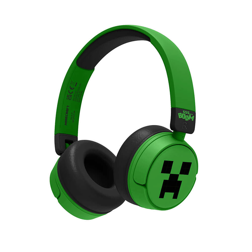 Minecraft Headphone On-Ear Wireless 85dB/95dB Sharing Aux