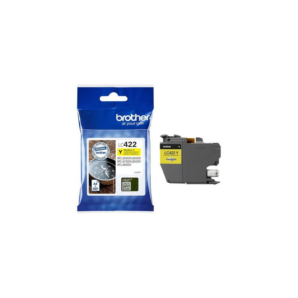 Brother Bläckpatron BROTHER LC422Y Gul