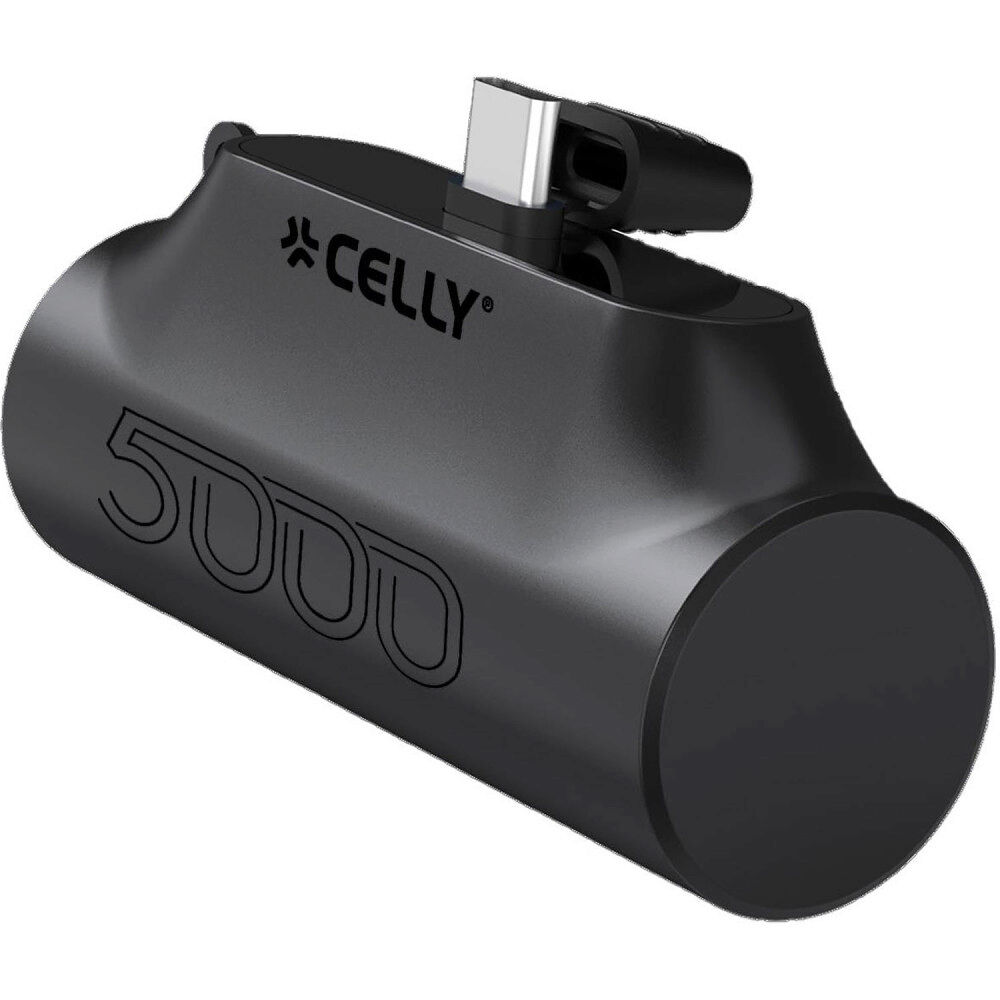 Celly PowerBank 5.000 mAh 10,5W USB-C Svart