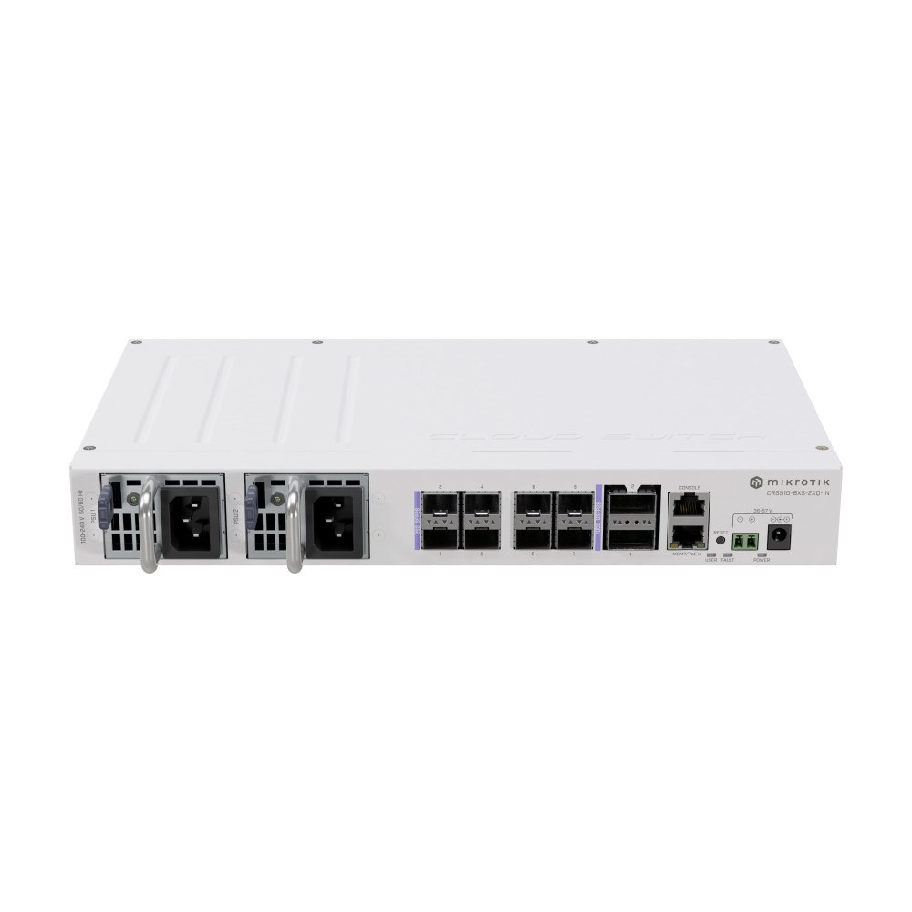 MikroTik Mikrotik CRS510-8XS-2XQ-IN nätverksswitchar L3 Fast Ethernet (10/100) Strömförsörjning via Ethernet (PoE) stöd Vit