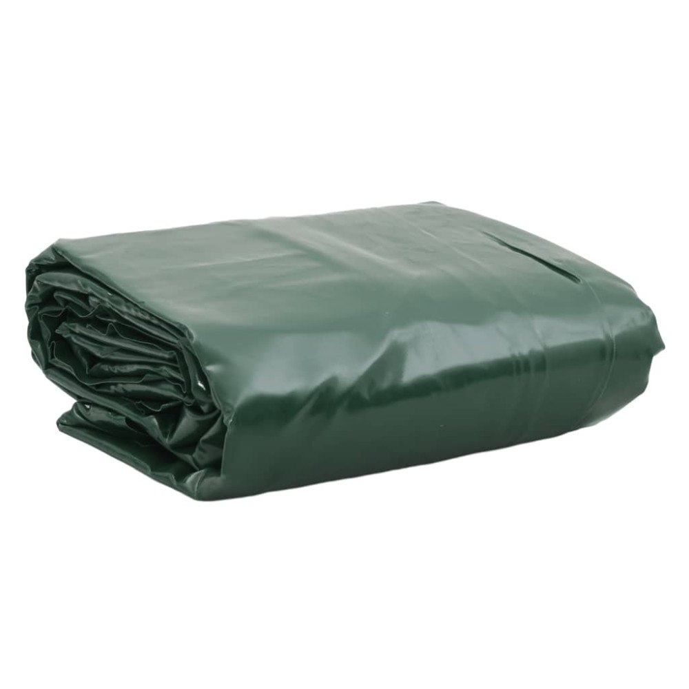 vidaXL Presenning grön 5x6 m 650 g/m²