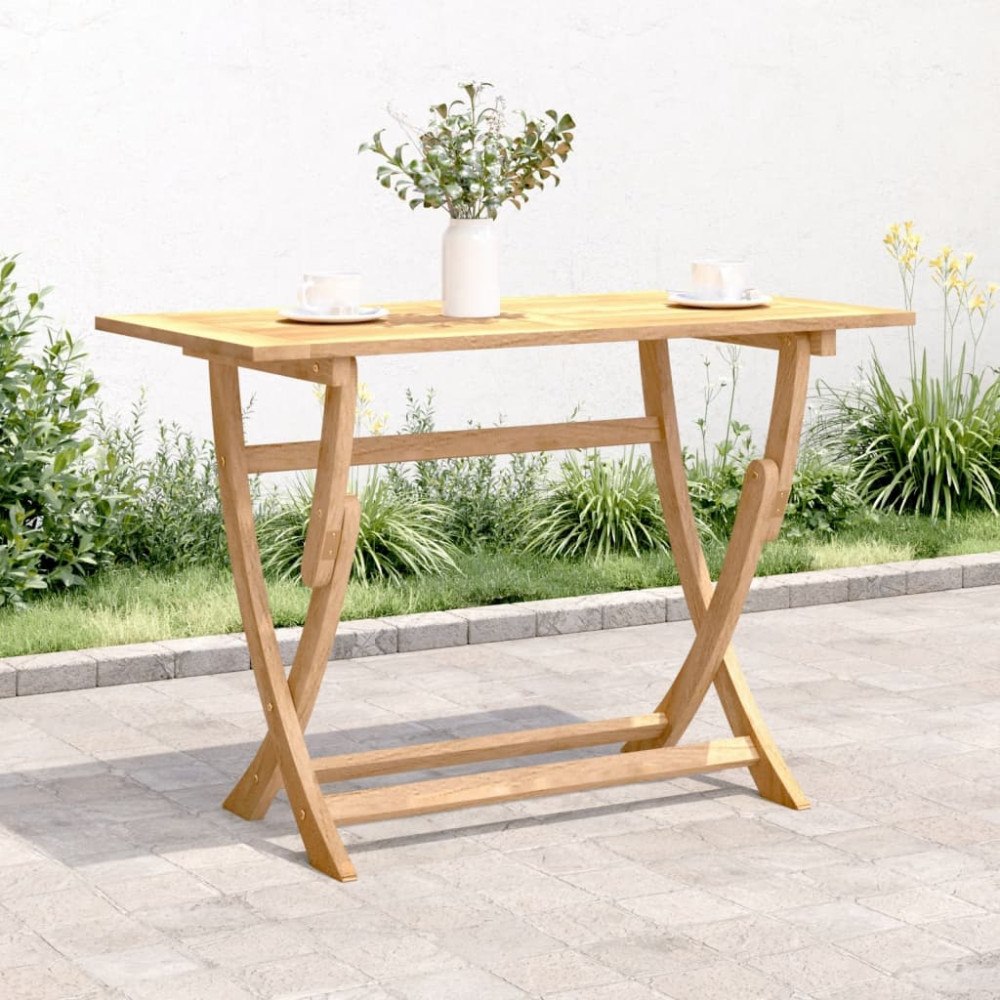 vidaXL Hopfällbart trädgårdsbord 110x55x75 cm massivt akaciaträ