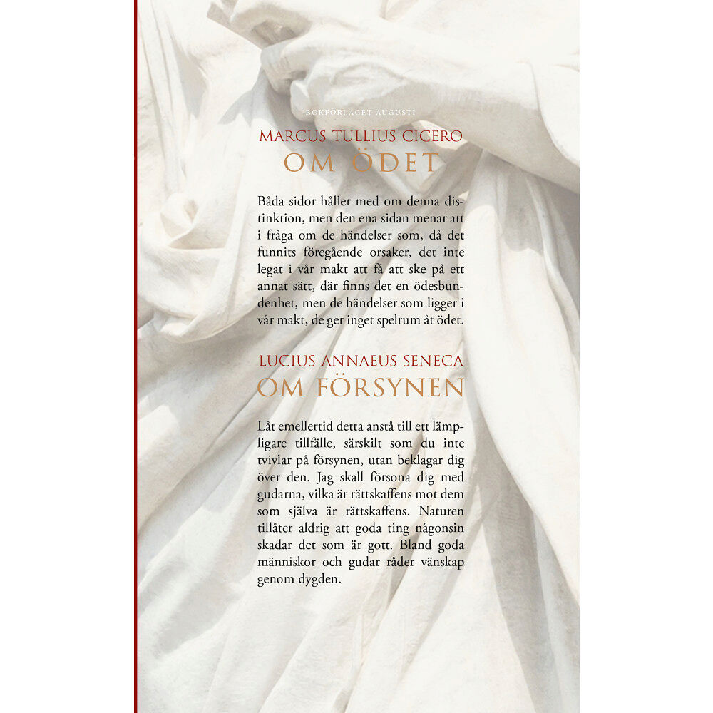 Marcus Tullius Cicero Om ödet & Om försynen (inbunden)