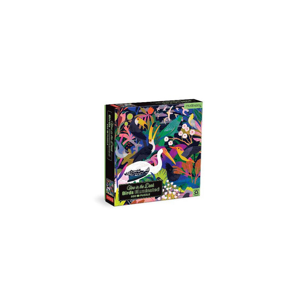 Natasha Durley Birds Illuminated 500 Piece Glow in the Dark Puzzle