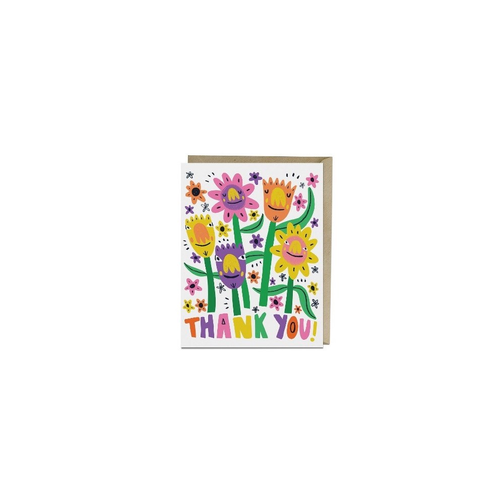 Abrams & Chronicle Books 6-Pack Barry Lee for Em & Friends Thank You Flowers Thank You Card