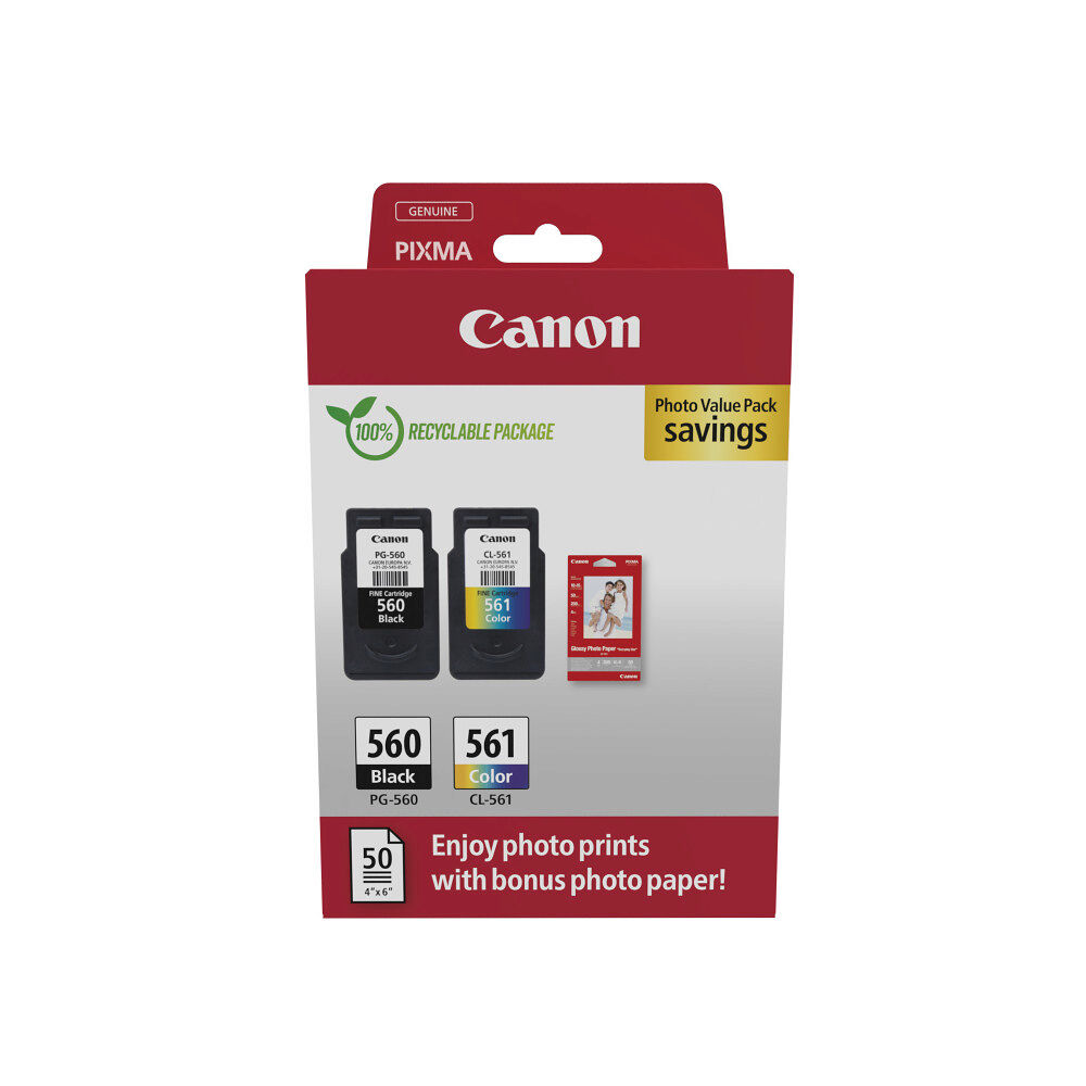 CANON Canon 3713C008 bläckpatroner 2 styck Original Svart, Cyan, Magenta, Gul