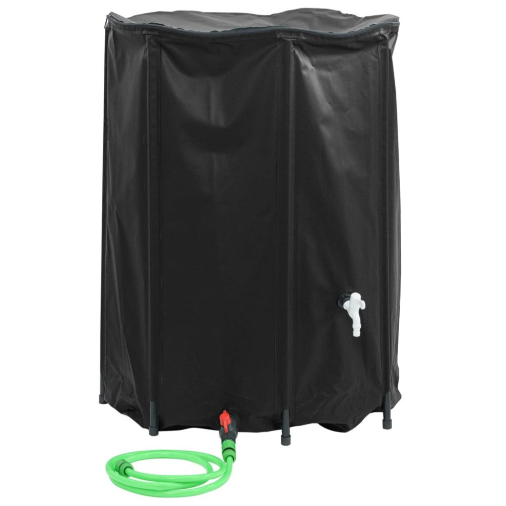 vidaXL Vattentank med kran vikbar 1350 L PVC