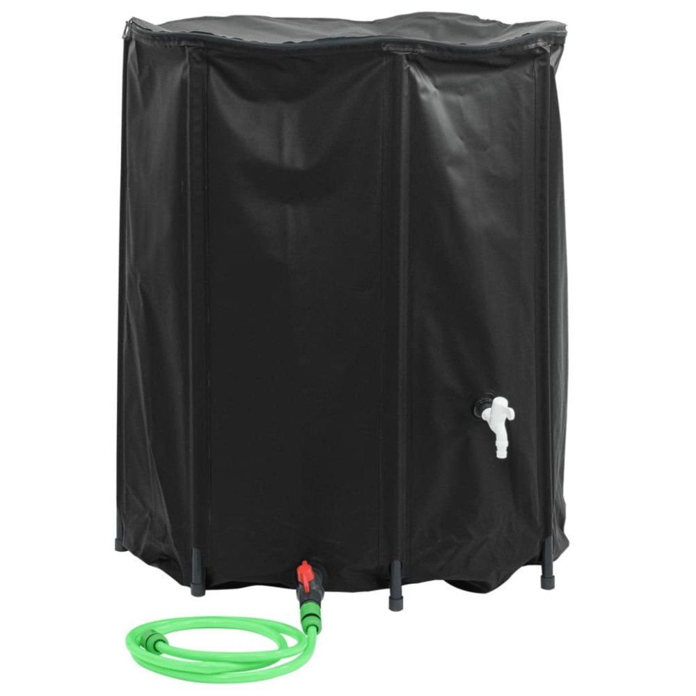 vidaXL Vattentank med kran vikbar 1250 L PVC