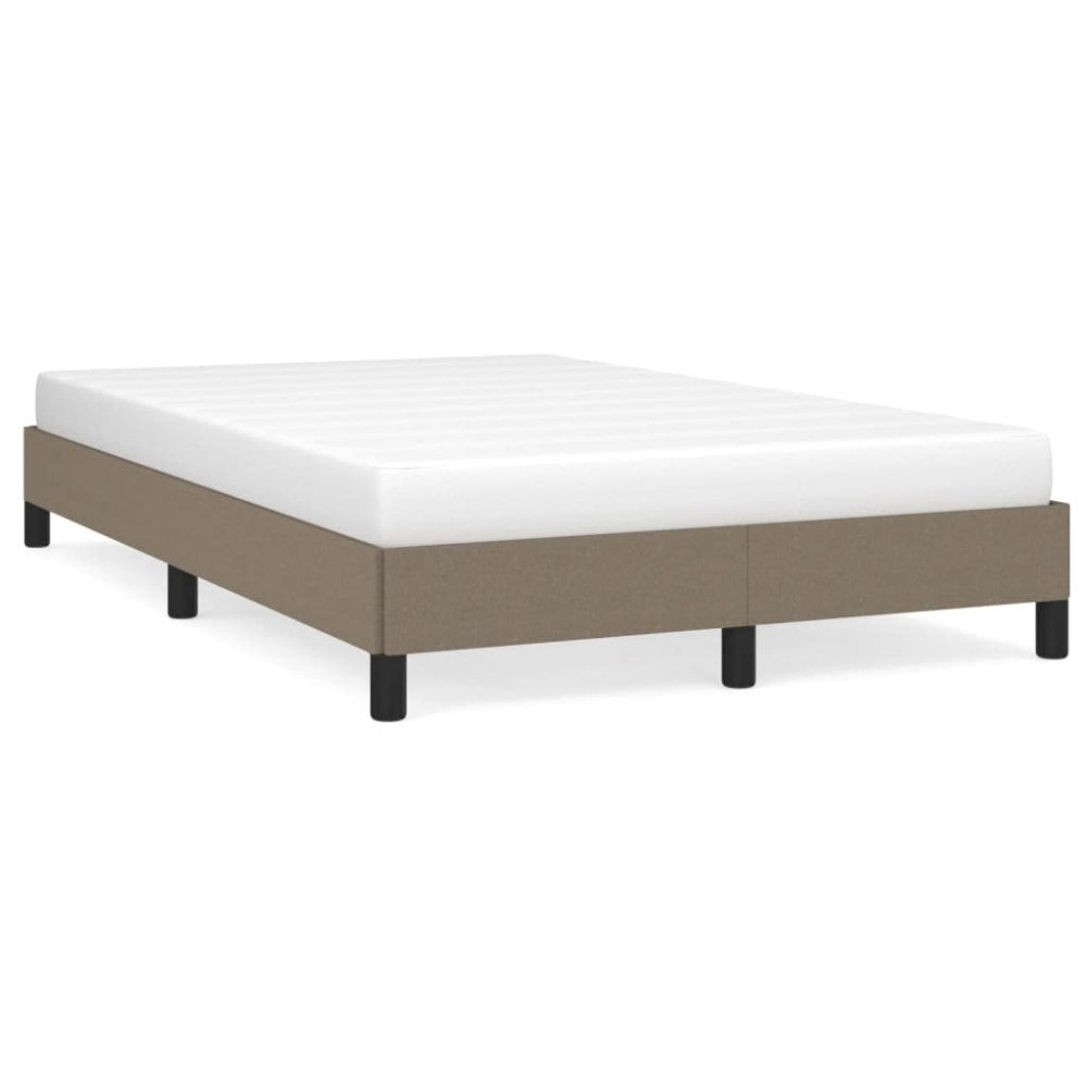 vidaXL sängram utan madrass taupe 120x190 cm tyg