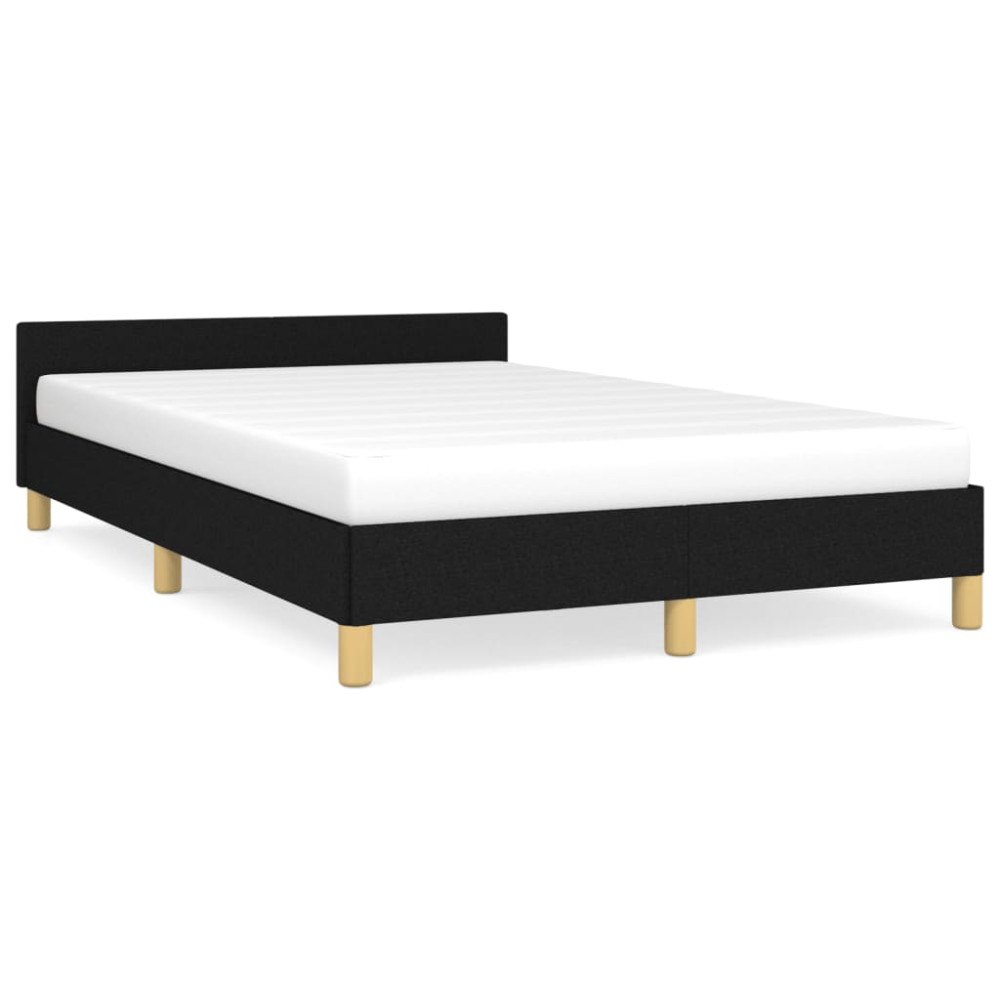 vidaXL sängram utan madrass svart 120x190 cm tyg