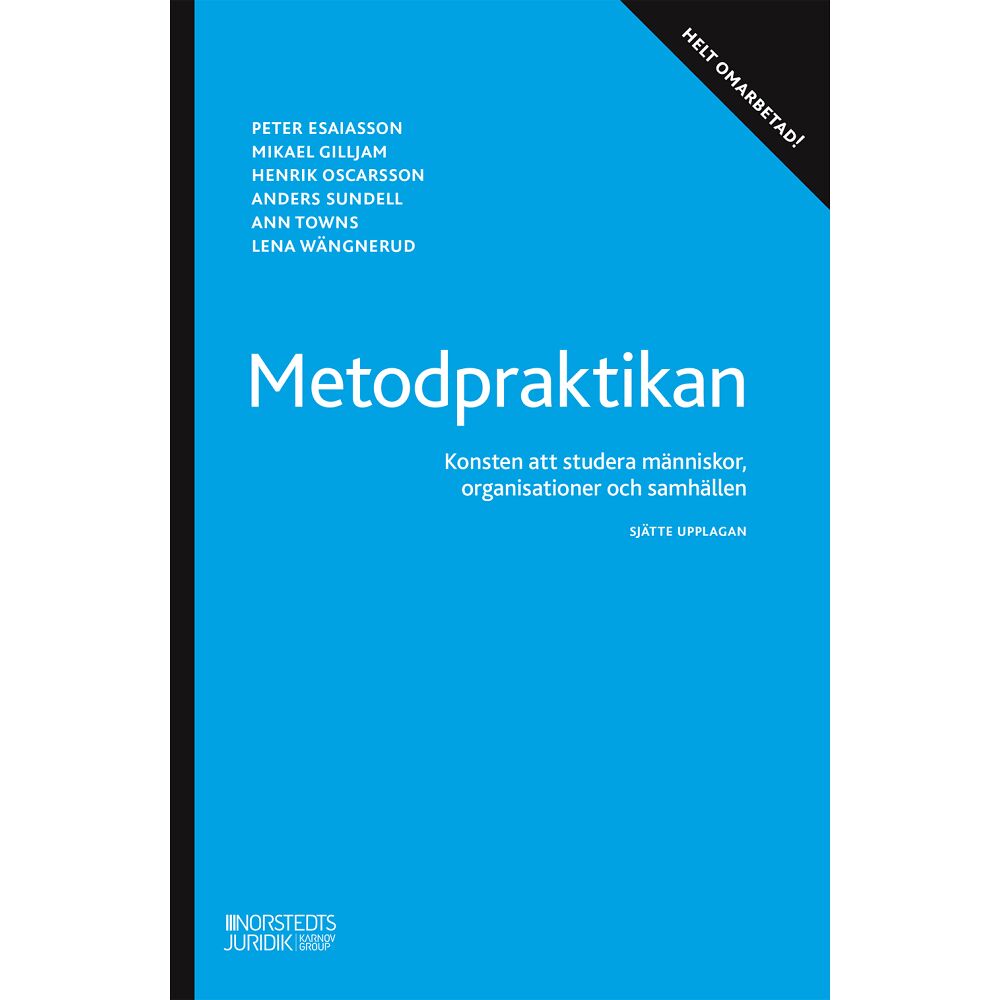 Peter Esaiasson Metodpraktikan : konsten att studera människor, organisationer och samhälle (häftad)