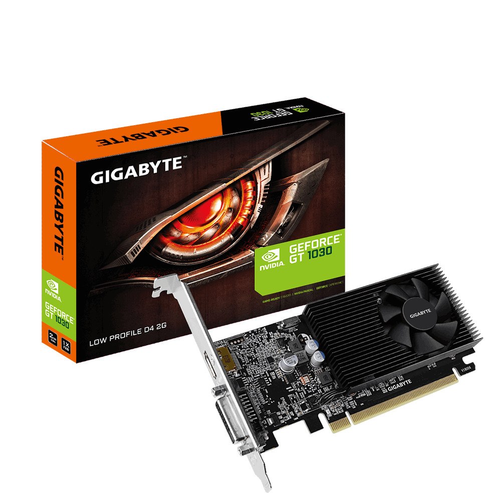 Gigabyte Technology Gigabyte GV-N1030D4-2GL grafikkort NVIDIA GeForce GT 1030 2 GB GDDR4