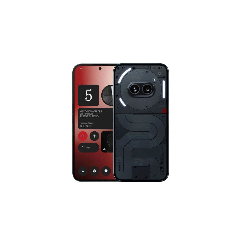 Nothing Nothing Phone (2a) - svart - 5G pekskärmsmobil - 128 GB - GSM