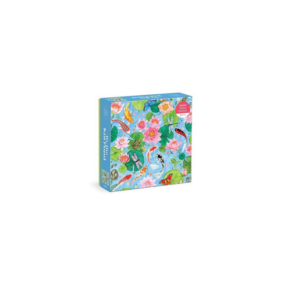 Galison By The Koi Pond 1000 Piece Puzzle in Square Box (bok, eng)