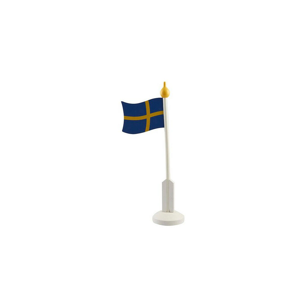 [NORDIC Brands] Bordsflagga Svenska flaggan med fot 37cm