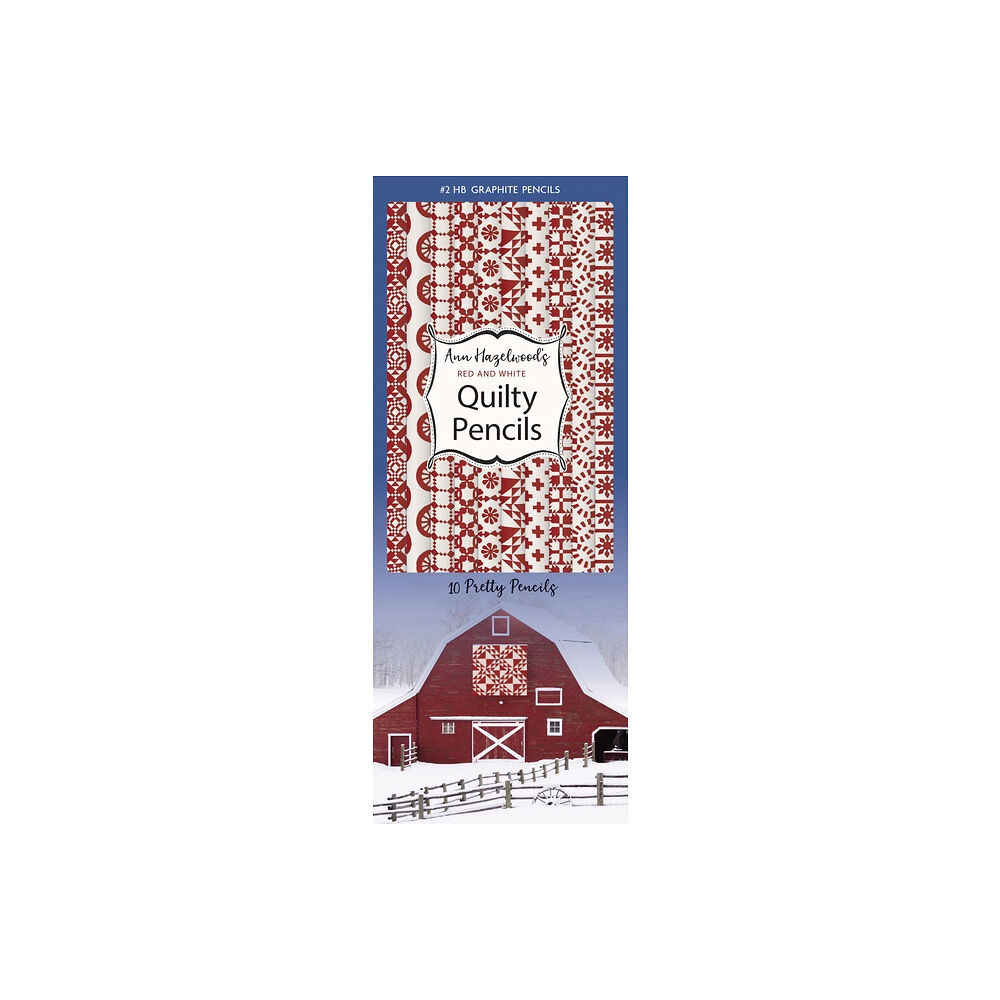 C  T Publishing Ann Hazelwood’s Red  White Quilty Pencils