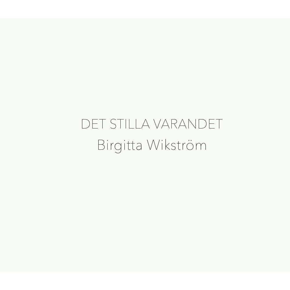 Birgitta Wikström Det stilla varandet (bok, danskt band)