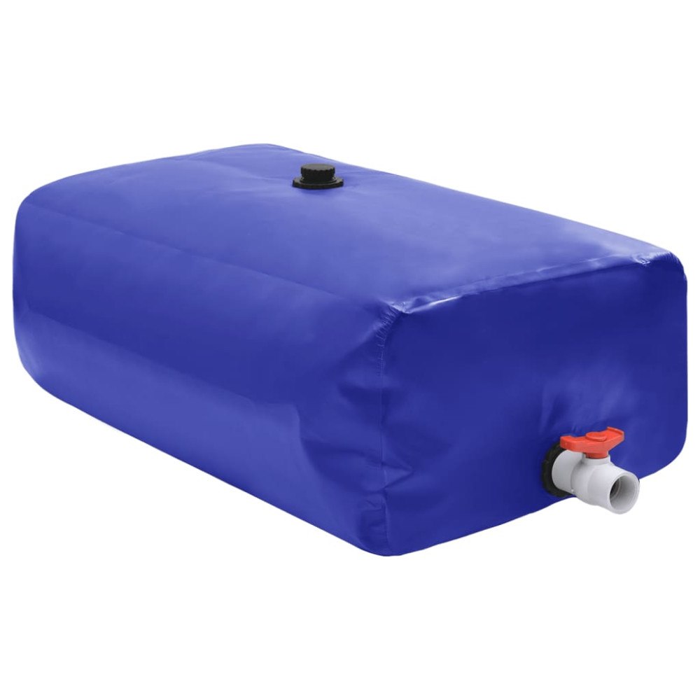 vidaXL Vattentank med kran vikbar 500 L PVC