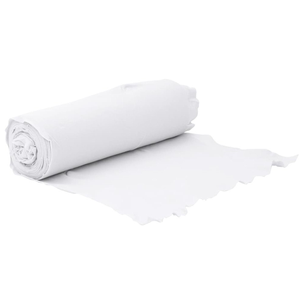 vidaXL Ogräsduk 1x10 m polyesterfiber vit