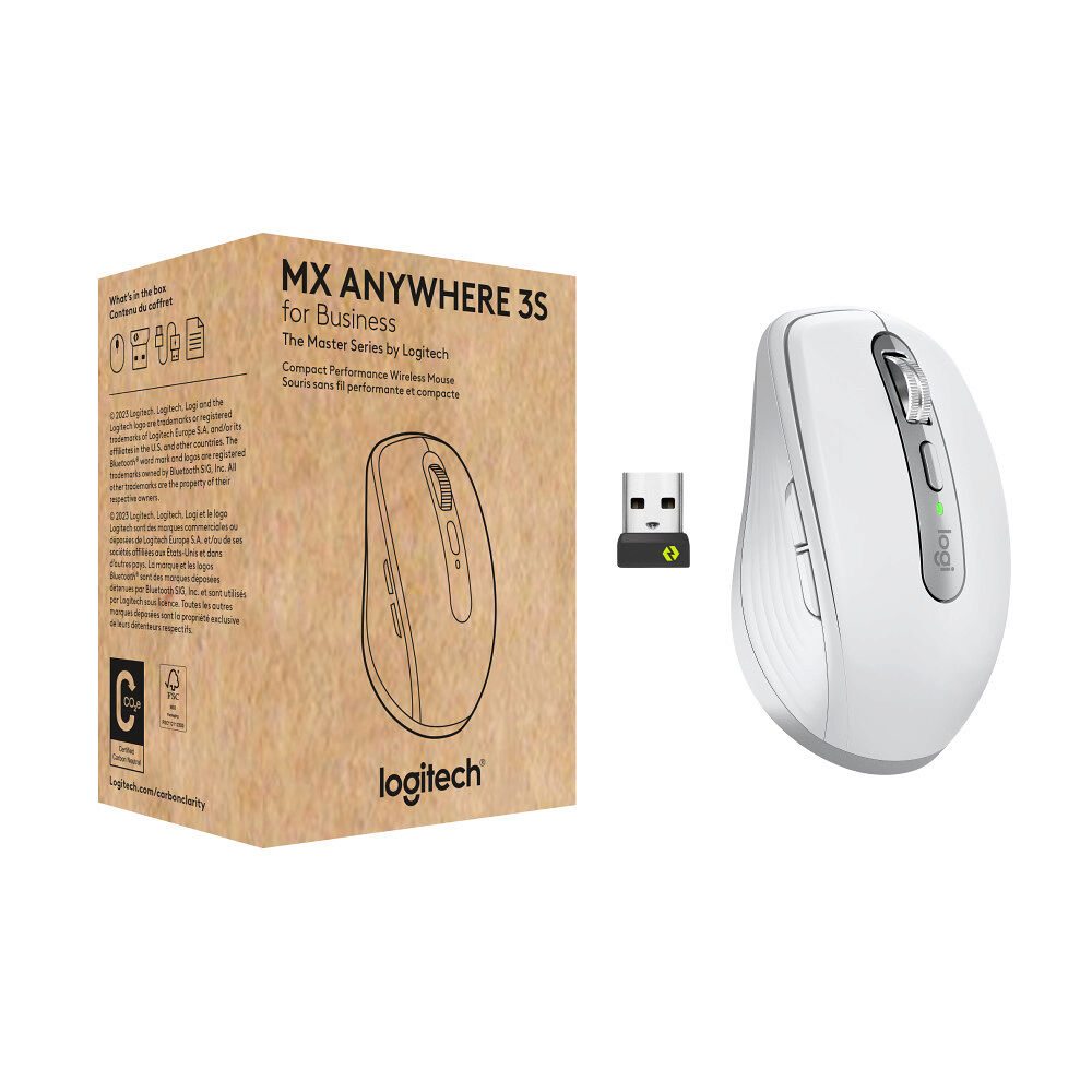 Logitech Logitech MX Anywhere 3S for Business - mus - Bluetooth - blekgrå