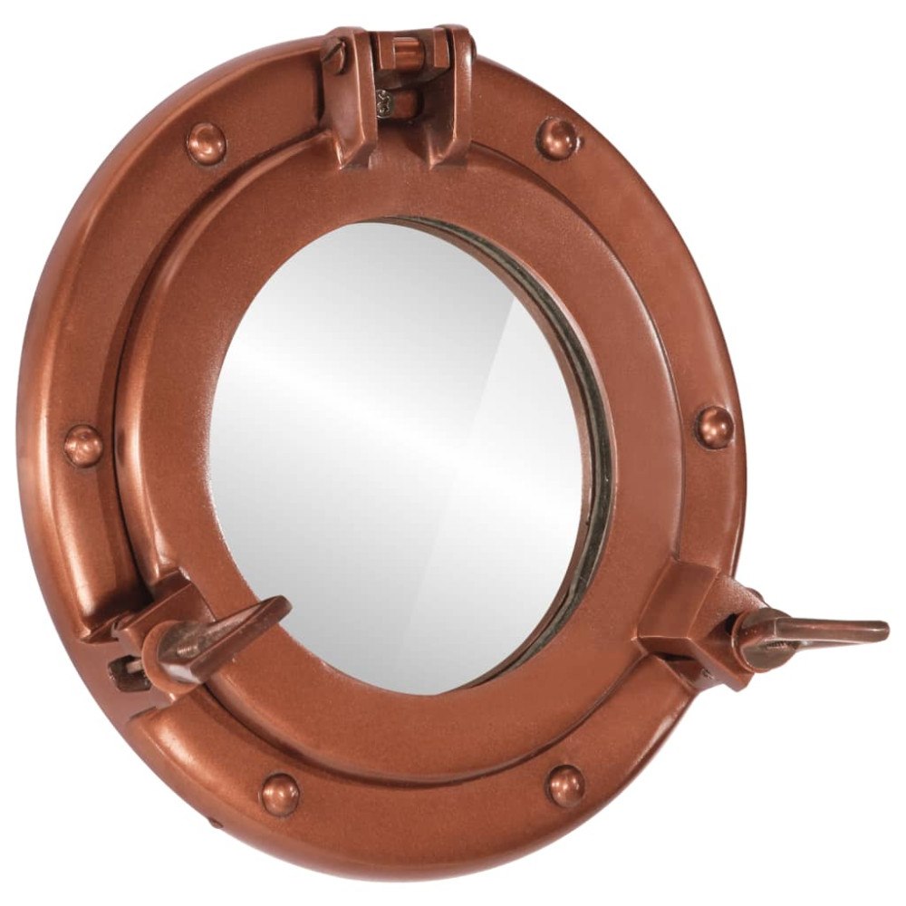 vidaXL Väggspegel Ø23 aluminium och glas