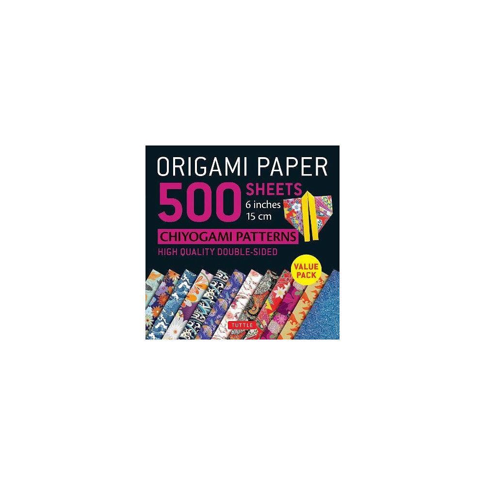 Tuttle Publishing Origami Paper 500 sheets Chiyogami Designs 6 inch 15cm: Instructions for 8 (bok, eng)