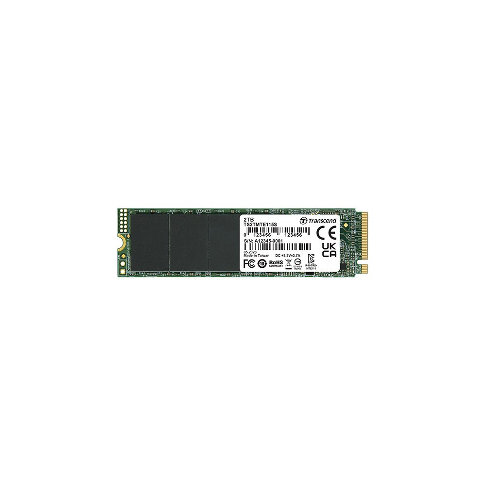 Transcend Information Transcend PCIe SSD 115S M.2 250 GB PCI Express 3.0 3D NAND NVMe
