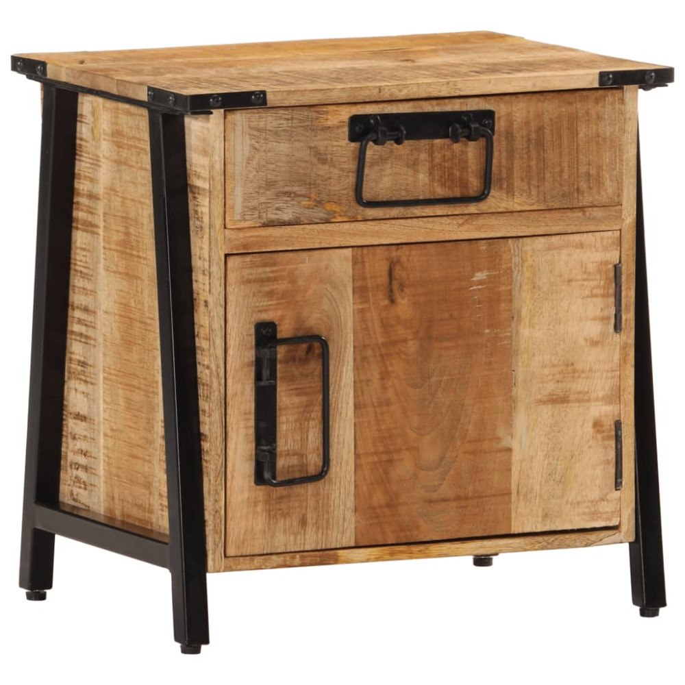 vidaXL Sängbord 40x30x42 cm massivt mangoträ