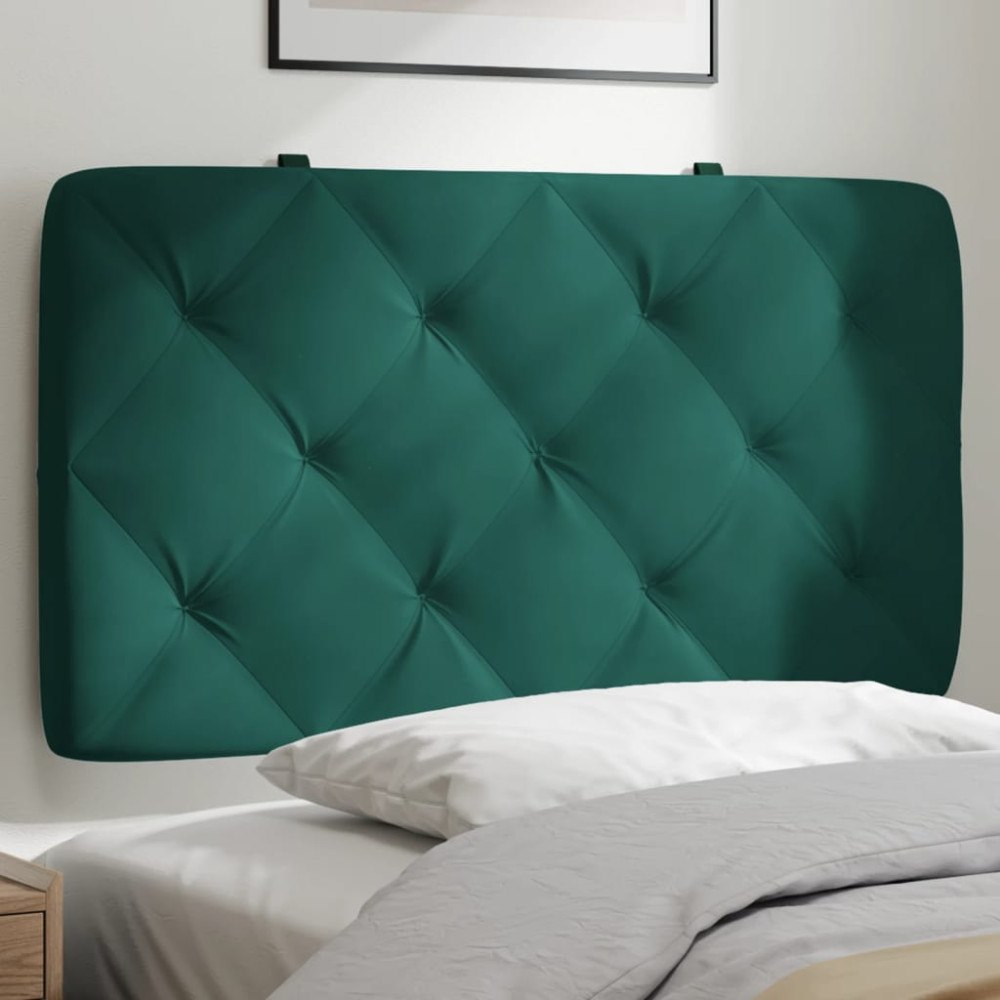 vidaXL Dyna till huvudgavel mörkgrön 80 cm sammet