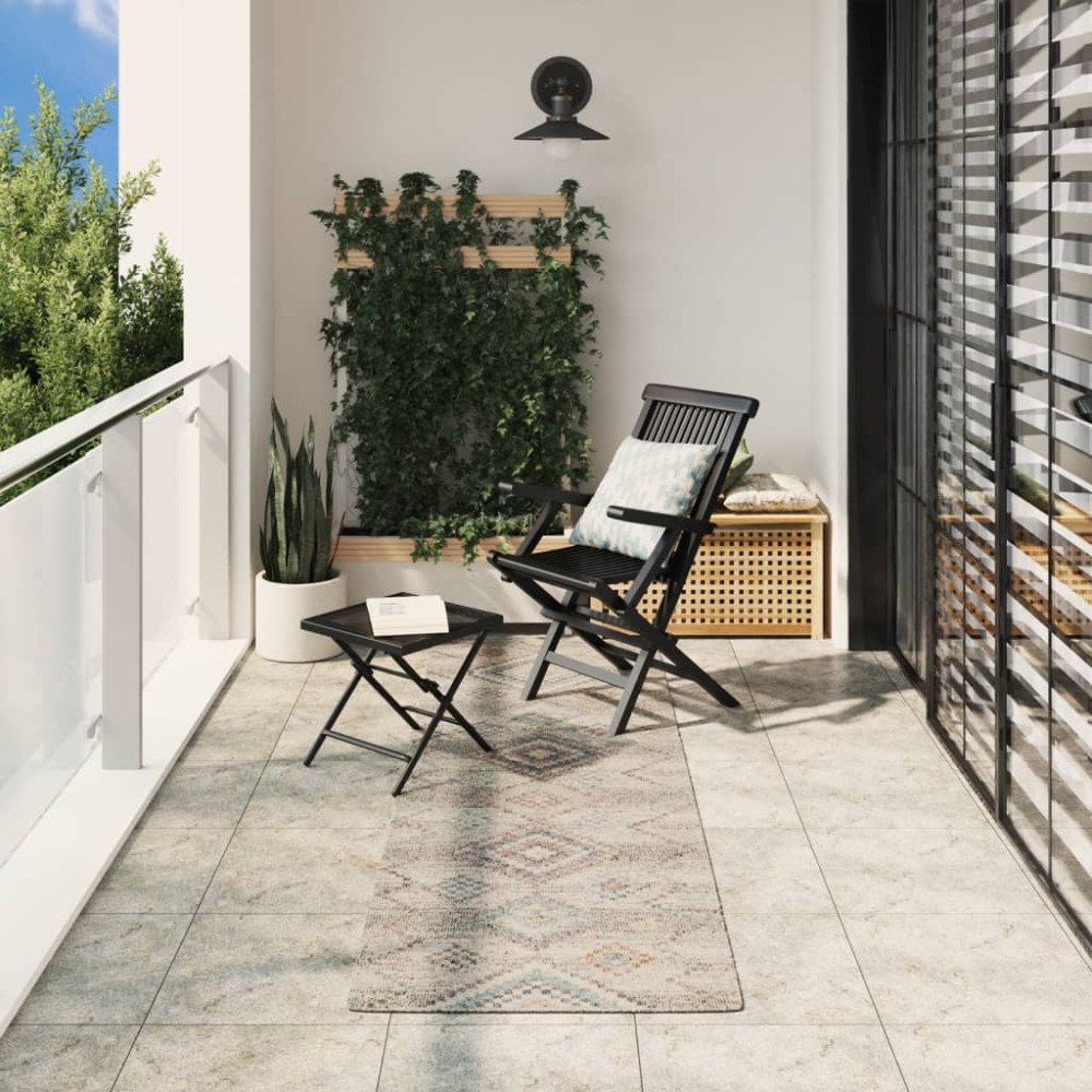 vidaXL Golvmatta ARBIZU inomhus/utomhus vintage design 80x250 cm